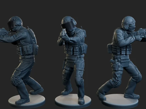Tactical Gear GSG 9 TG1 Pack 1 3D Print Model