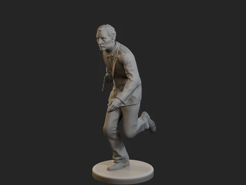 Male Spy Agent MSA1 002 3D Print Model
