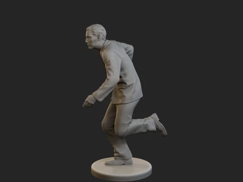 Male Spy Agent MSA1 002 3D Print Model