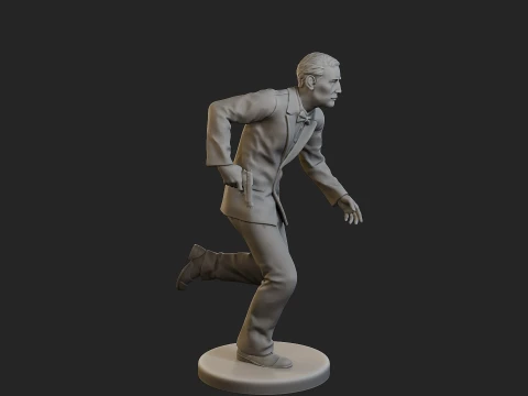 Male Spy Agent MSA1 002 3D Print Model
