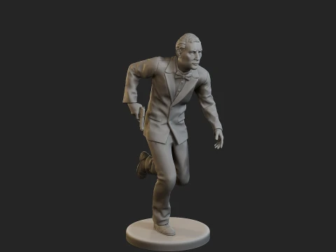 Male Spy Agent MSA1 002 3D Print Model