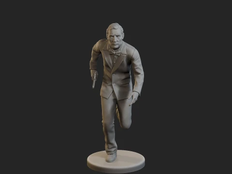 Male Spy Agent MSA1 002 3D Print Model