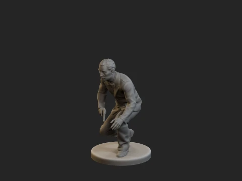 Male Spy Agent MSA1 003 3D Print Model