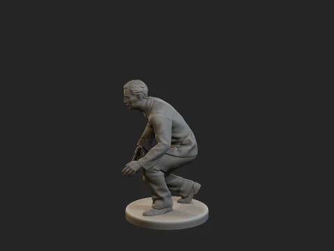 Male Spy Agent MSA1 003 3D Print Model