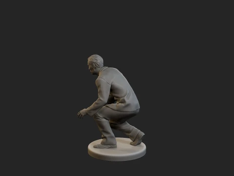 Male Spy Agent MSA1 003 3D Print Model