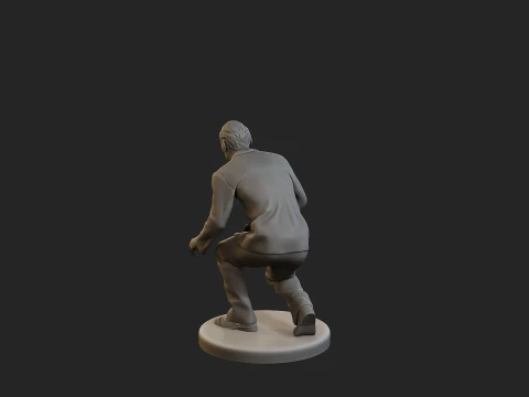 Male Spy Agent MSA1 003 3D Print Model