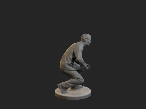 Male Spy Agent MSA1 003 3D Print Model
