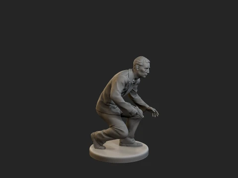 Male Spy Agent MSA1 003 3D Print Model