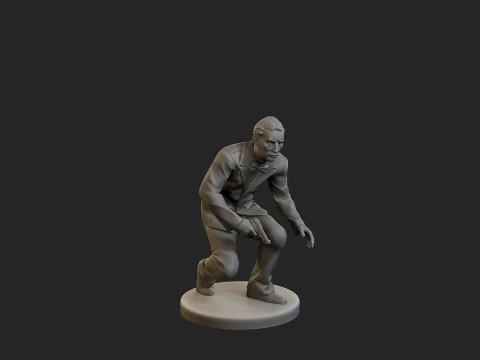 Male Spy Agent MSA1 003 3D Print Model