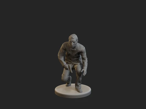 Male Spy Agent MSA1 003 3D Print Model