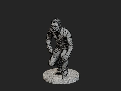 Male Spy Agent MSA1 003 3D Print Model