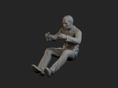 Male Spy Agent MSA1 005 3D Print Model