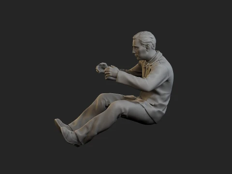 Male Spy Agent MSA1 005 3D Print Model