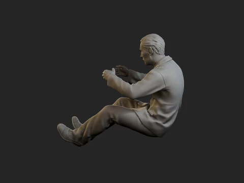 Male Spy Agent MSA1 005 3D Print Model