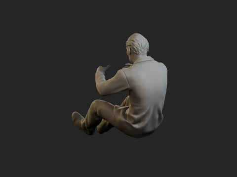 Male Spy Agent MSA1 005 3D Print Model