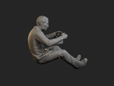 Male Spy Agent MSA1 005 3D Print Model