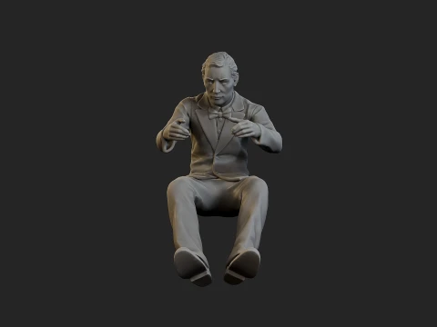 Male Spy Agent MSA1 005 3D Print Model