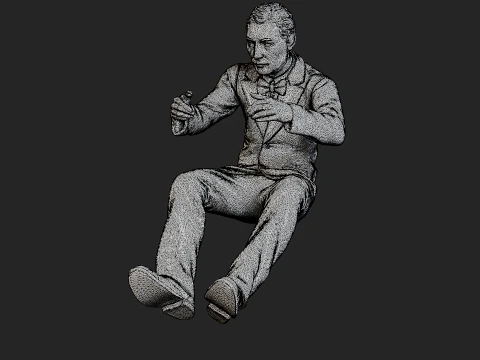 Male Spy Agent MSA1 005 3D Print Model