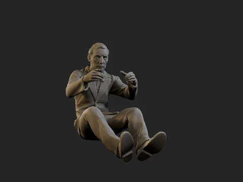 Male Spy Agent MSA1 005 3D Print Model