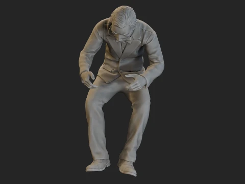 Male Spy Agent MSA1 005 3D Print Model