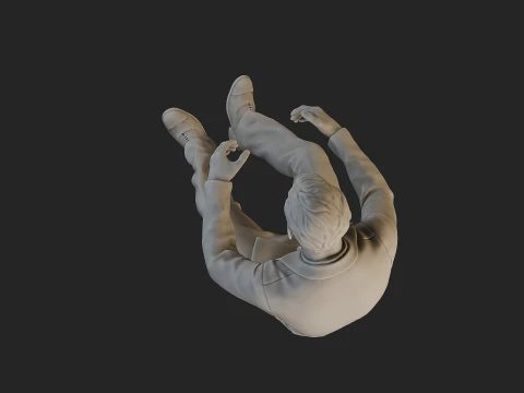 Male Spy Agent MSA1 005 3D Print Model