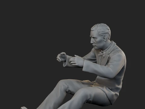 Male Spy Agent MSA1 005 3D Print Model