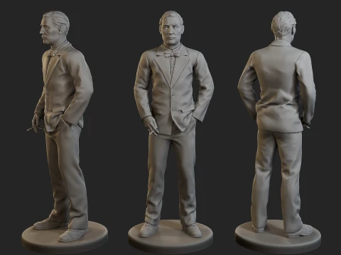Male Spy Agent MSA1 Pack1 3D Print Model