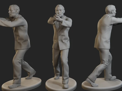 Male Spy Agent MSA1 Pack1 3D Print Model