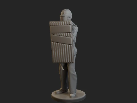 Czech communist riot police CCRP1 002 3D Print Model