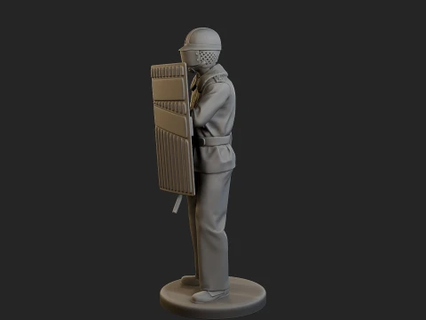 Czech communist riot police CCRP1 002 3D Print Model