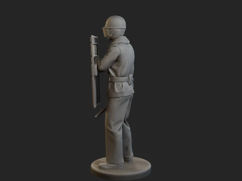 Czech communist riot police CCRP1 002 3D Print Model