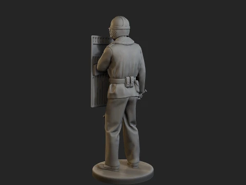 Czech communist riot police CCRP1 002 3D Print Model