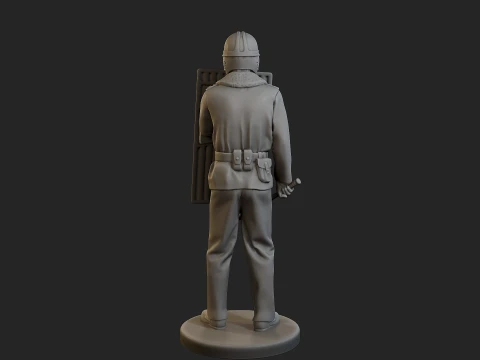 Czech communist riot police CCRP1 002 3D Print Model