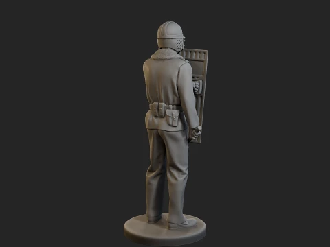 Czech communist riot police CCRP1 002 3D Print Model