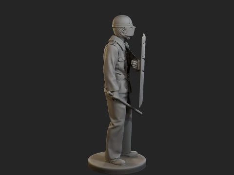 Czech communist riot police CCRP1 002 3D Print Model
