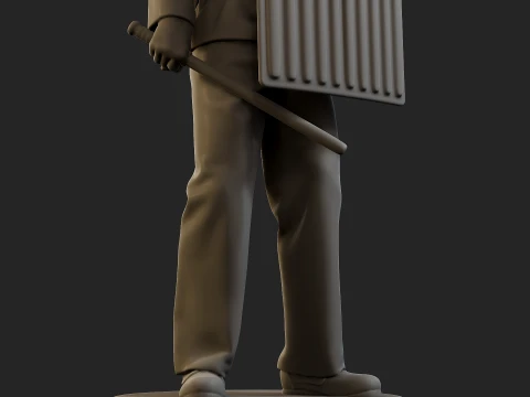 Czech communist riot police CCRP1 002 3D Print Model
