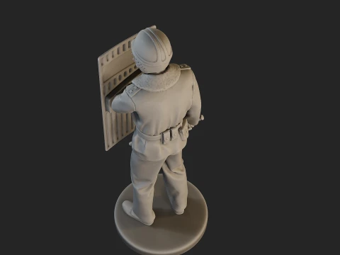 Czech communist riot police CCRP1 002 3D Print Model