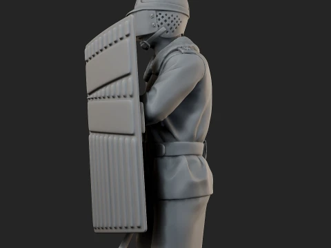 Czech communist riot police CCRP1 002 3D Print Model