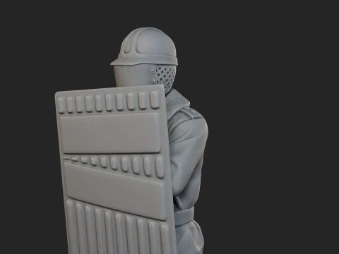 Czech communist riot police CCRP1 002 3D Print Model