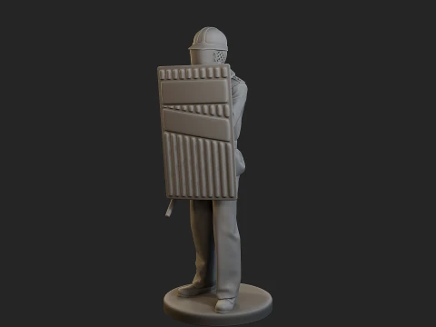 Czech communist riot police CCRP1 003 3D Print Model