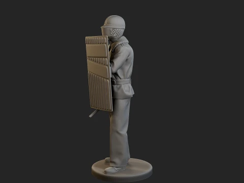 Czech communist riot police CCRP1 003 3D Print Model