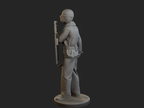 Czech communist riot police CCRP1 003 3D Print Model