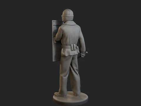 Czech communist riot police CCRP1 003 3D Print Model
