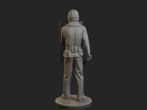 Czech communist riot police CCRP1 003 3D Print Model