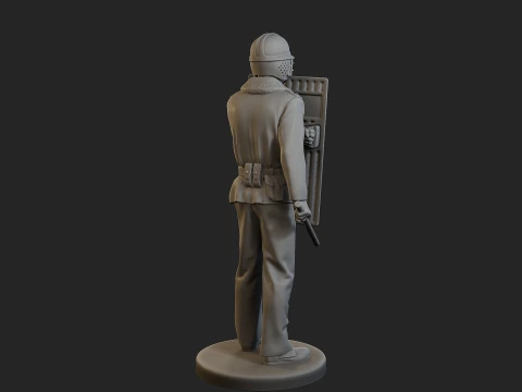 Czech communist riot police CCRP1 003 3D Print Model
