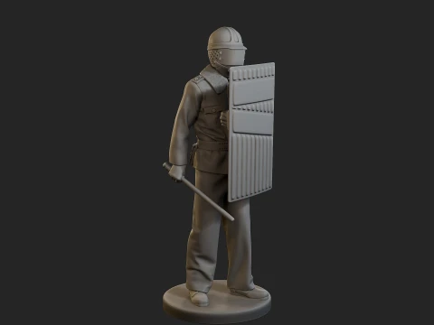 Czech communist riot police CCRP1 003 3D Print Model