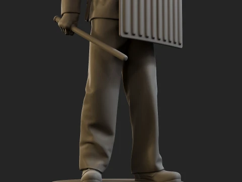 Czech communist riot police CCRP1 003 3D Print Model