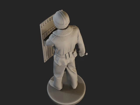Czech communist riot police CCRP1 003 3D Print Model