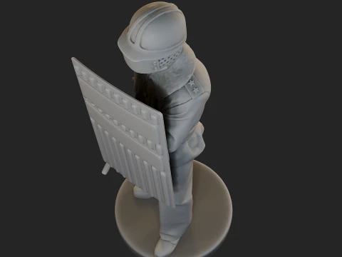 Czech communist riot police CCRP1 003 3D Print Model