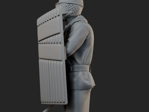 Czech communist riot police CCRP1 003 3D Print Model